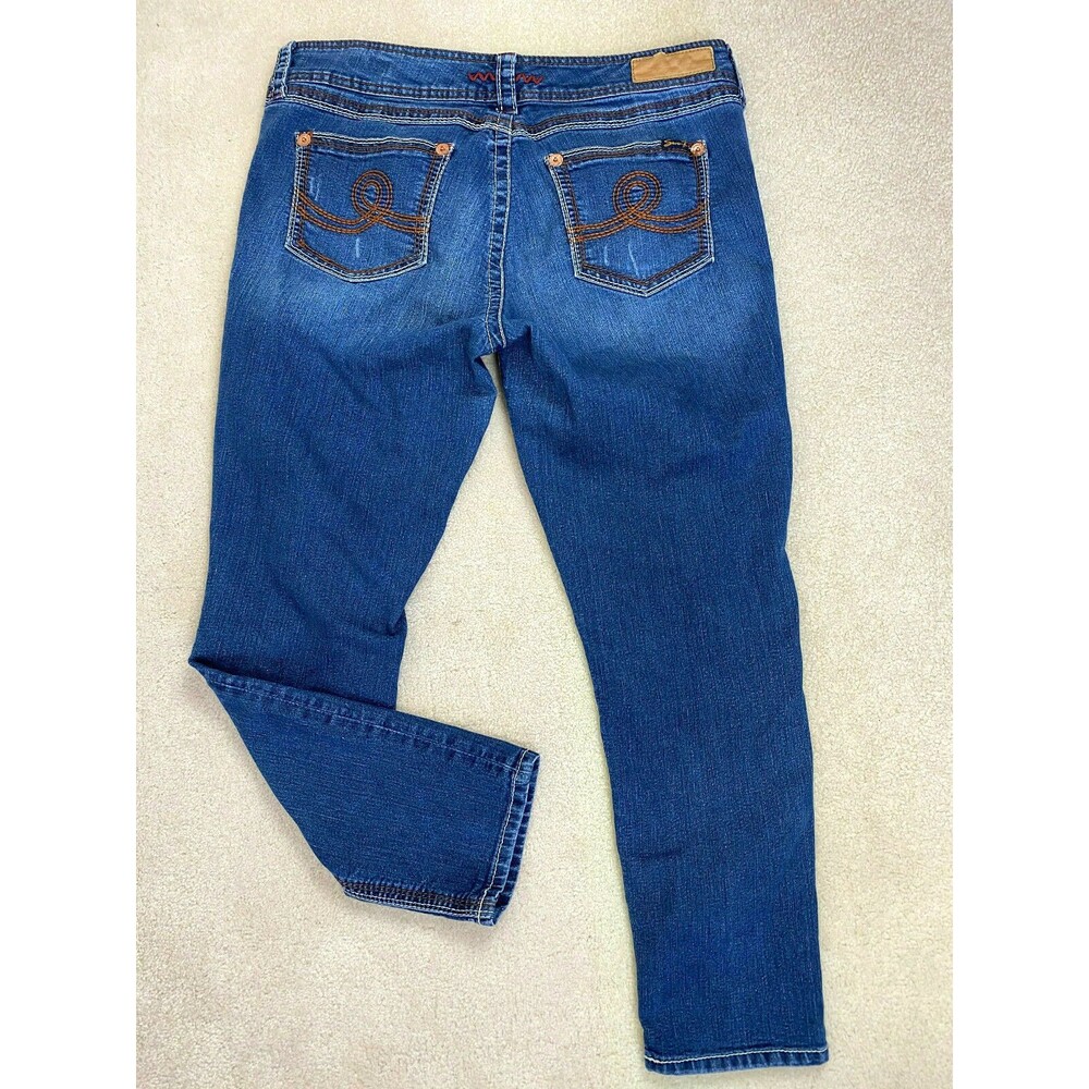 Seven7 Dark Wash Stretch Skinny Jeans Plus Size 16